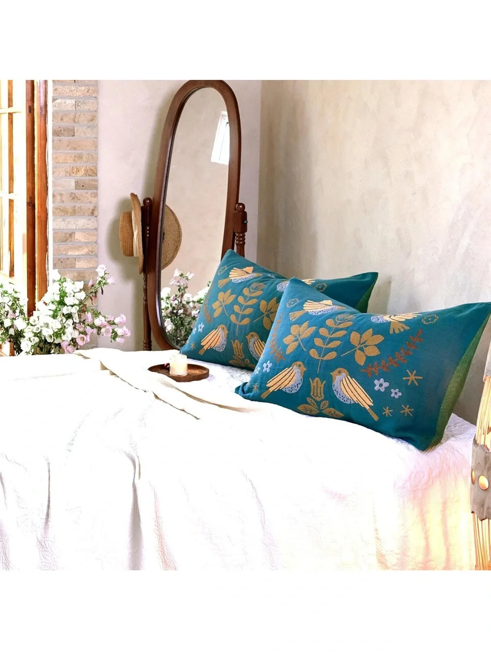 1000 TC Pillowcases Set of 2-100% Organic Washed Cotton 20